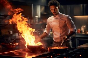 Arte culinario: Sartén al fuego