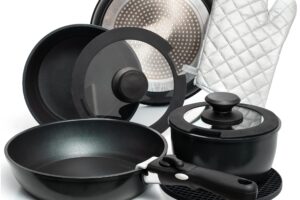 La magia de cocinar sin pegoteos: sartén y olla antiadherente