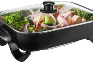 Sartén eléctrica de gran tamaño: ¡cocina para toda la familia!